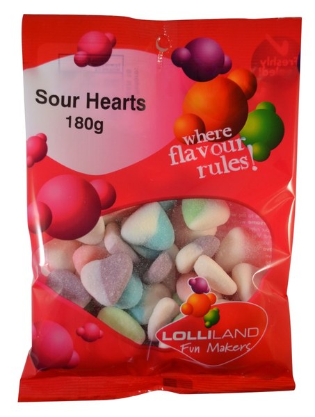 Lolliland Sour Hearts 140g