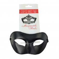 Plastic Masquerade Mask Black