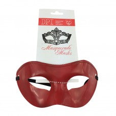 Plastic Masquerade Mask Red