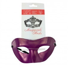 Plastic Masquerade Mask H/Pink