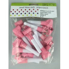 Pink 20 pce party blow outs