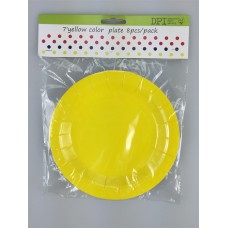 7' Yellow color plate 8pcs