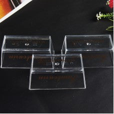 DESERT DISH ACRYLIC 10X4.5CM RECT PK10 CH32