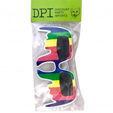 Rainbow Rocking Out Party Glasses