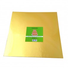 Cake Board Square - Gold Foil 14"  4mm