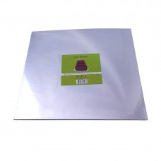 Compressed Cake Board Square - Silver 12" 2mm