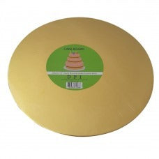 Cake Board Round - Gold Foil 10" 4mm