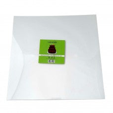 Cake Board Square - White Foil 14"  4mm