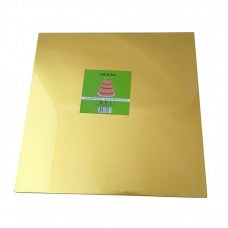 Cake Board Square - Gold Foil 35cm 12mm