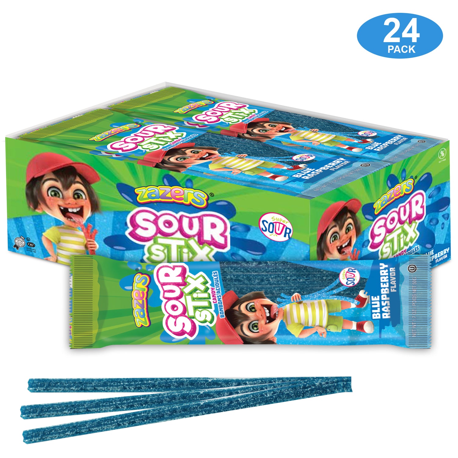 Zazers Sour Stick Raspberry – Tom's Confectionery Warehouse