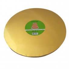 Cake Board Round - Gold Foil 30cm 12mm