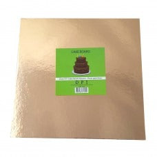 Cake Board Square - Rose Gold Foil 10"  4mm