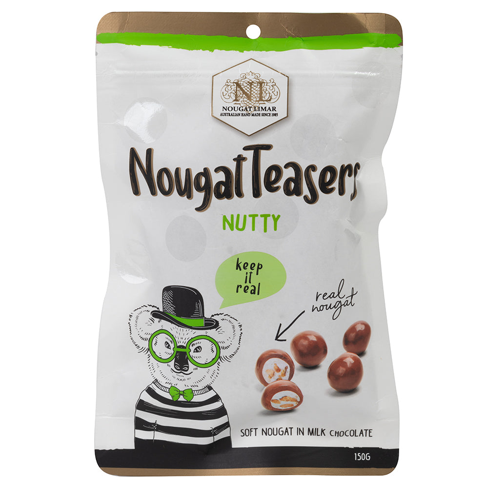 Limar 150g Nougat Nutty Milk Chocolate Teasers