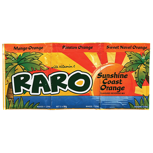 Raro Sunshine Coast Orange Beverage Mix 3 pk