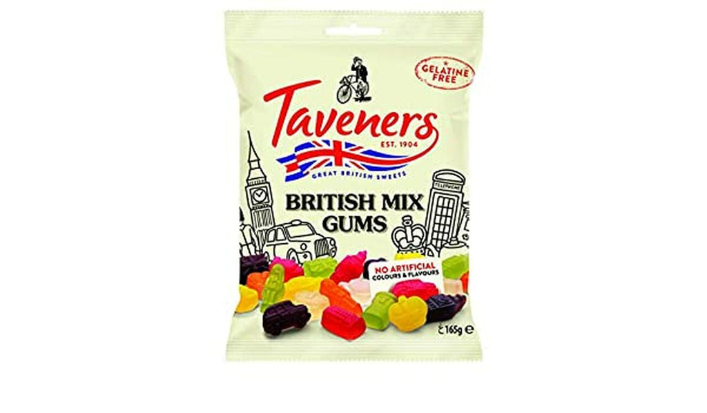 Taveners British Mix Gums Bag 165G