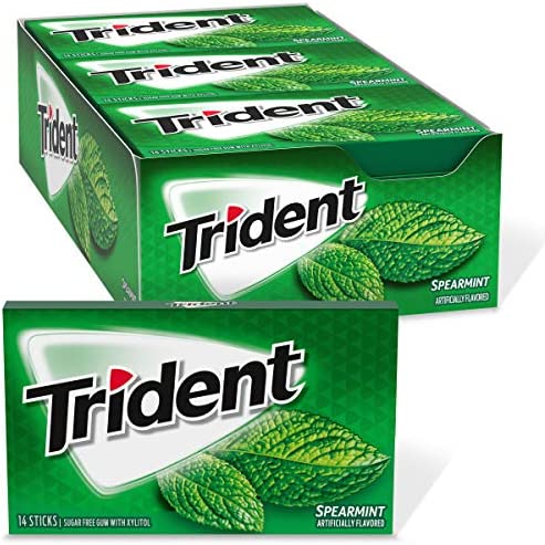 TRIDENT SPEARMINT GUM 12