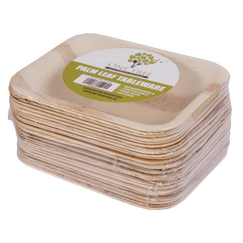 ONE TREE PALM LEAF - RETAIL- RECTANGLE PLATE 240X160 - PACK 10