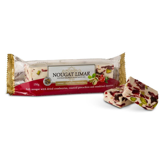 Limar Cherry Cranberry Pistachio Nougat 150g