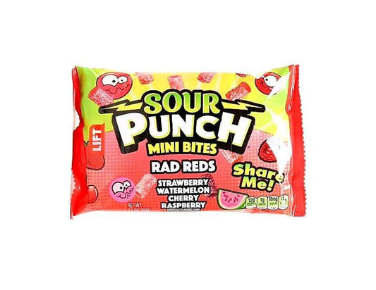 SOUR PUNCH RAD REDS BITES 99G