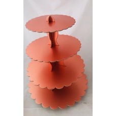 4 tier cupcake stand rose gold