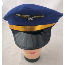 Blue pilot hat