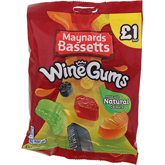 Maynards Bassetts Wine Gums Bag 165g