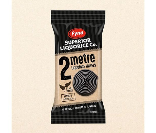 Fyna Superior Liquorice Co. 2 Metre Liquorice Wheels