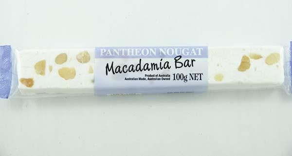 Pantheon Nougat Macadamia Bar 100G