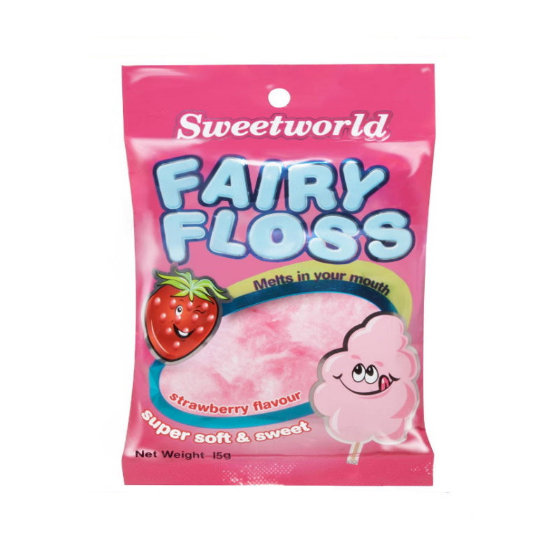 Sweetworld Fairy Floss Strawberry 15g