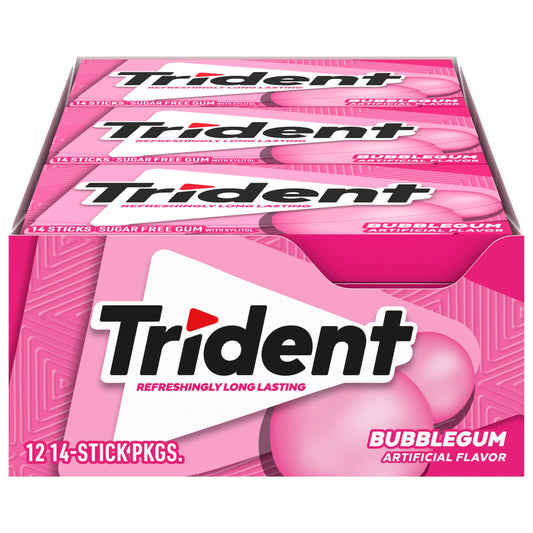 TRIDENT BUBBLEGUM GUM 12
