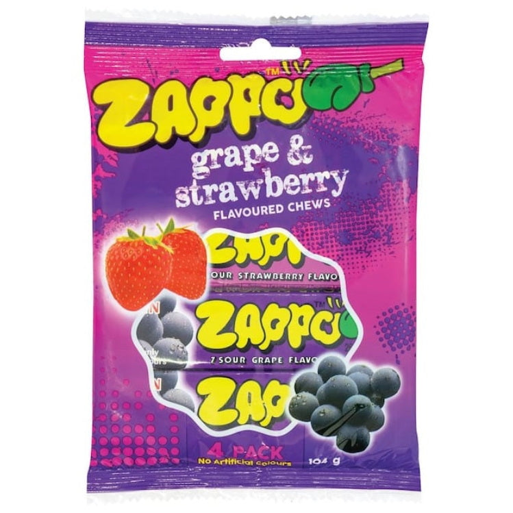 Crown Zappo Multipack Grape & Strawberry 4pk