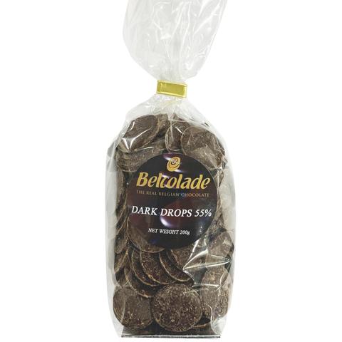Belcolade Dark Chocolate 55% Drops 200g