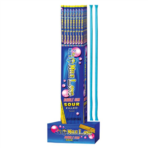 AIT KA-BLUEY MILE LONG SOUR BUBBLE GUM 85G - Tom's Confectionery Warehouse