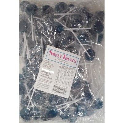 Sweet Treats Blue Tutti Frutti  Flat Lollipops 125pcs