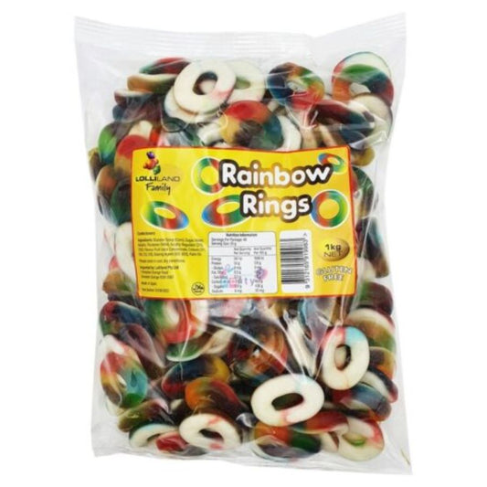 Lolliland Rainbow Gummi Rings 1kg