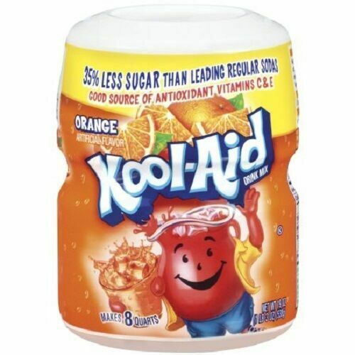 KOOL AID TUB ORANGE 538G