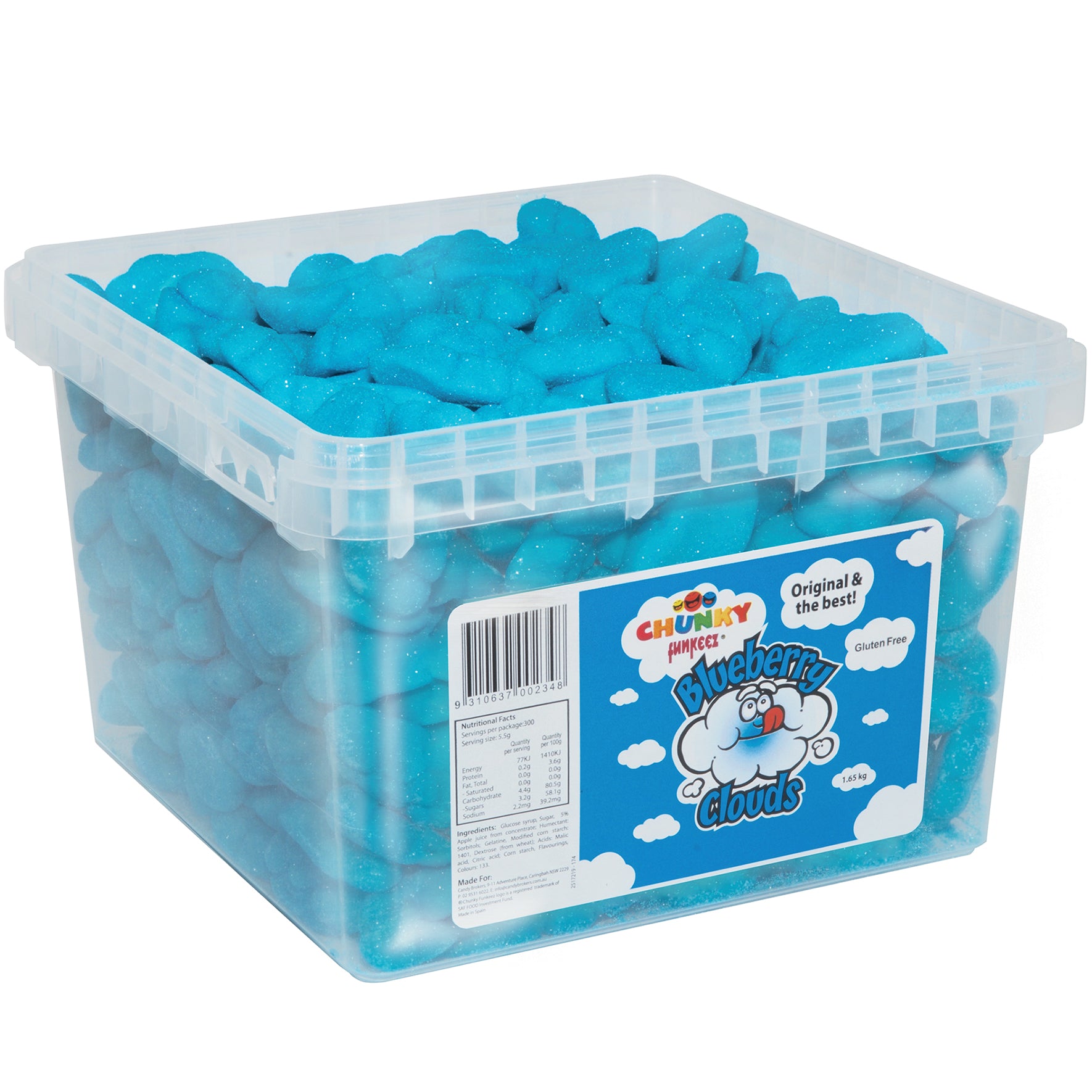 Chunky Funkeez Blueberry Clouds 1.45kg - Tom's Confectionery Warehouse