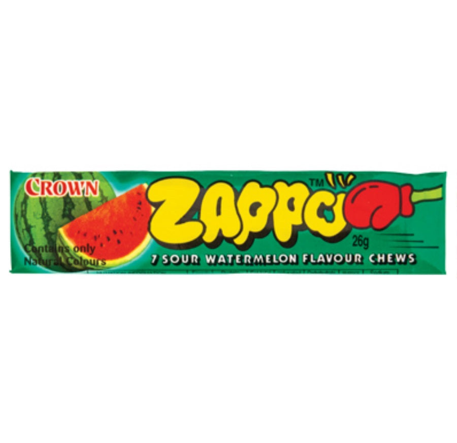 Crown Zappo Watermelon Chew 29g - Tom's Confectionery Warehouse