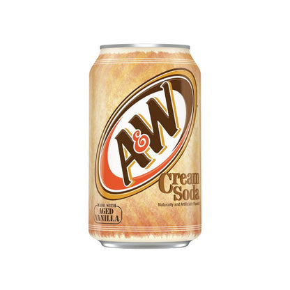 US A&W Cream Soda 355ml - Tom's Confectionery Warehouse