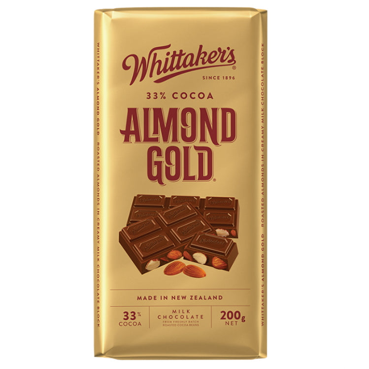 Whittaker’s Almond Gold Choc Block 200g