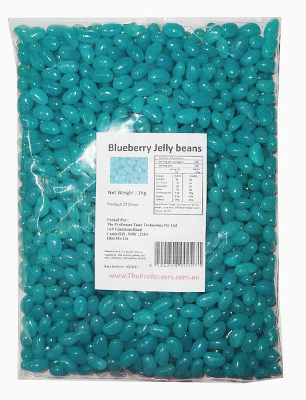 Sweet Treats Aqua Jelly Beans Blueberry