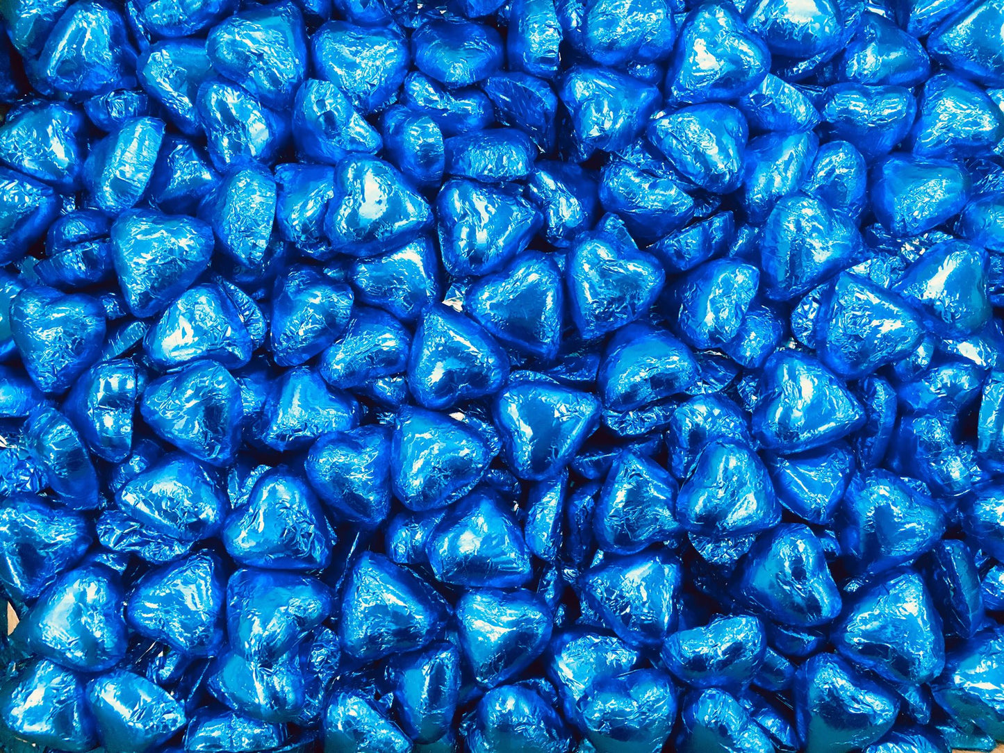 Pauls Chocolates Blue Milk Chocolate Hearts