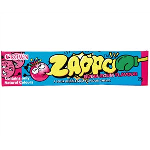 Crown Zappo Bubblegum Chew 29g - Tom's Confectionery Warehouse