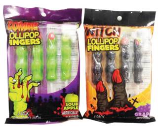 Witches/ Zombie Fingers Pops 4pk 80g