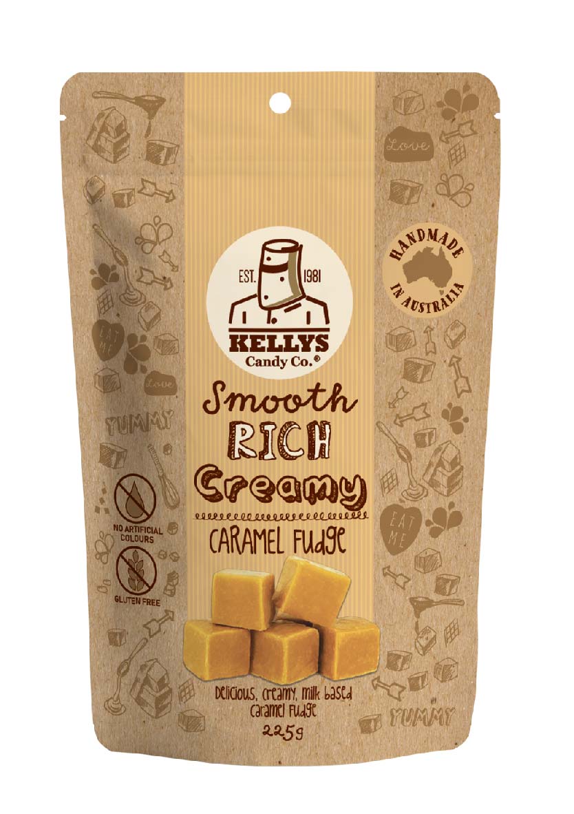 Kellys Caramel Fudge 180g - Tom's Confectionery Warehouse