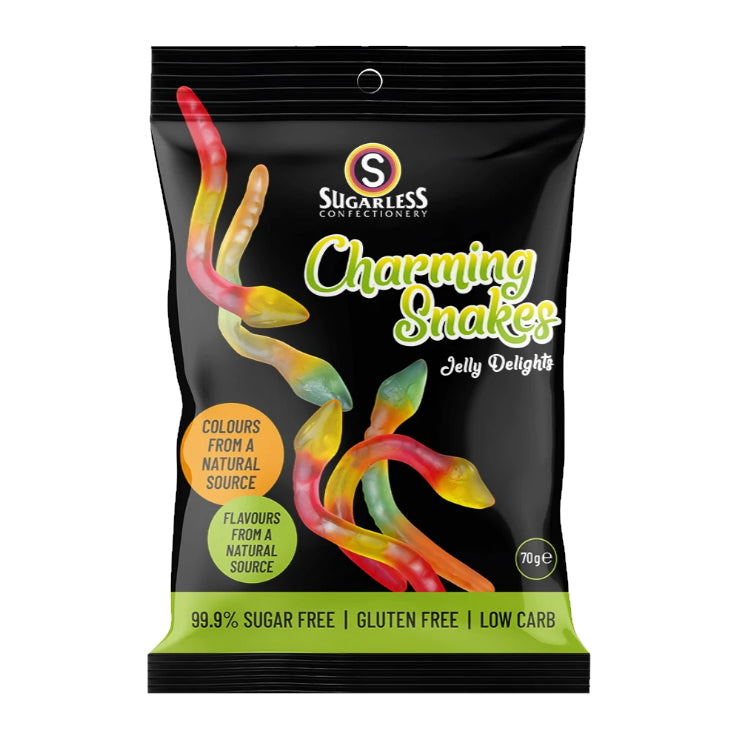 Sugarless Charming Snake Jellies Sugar Free Bag