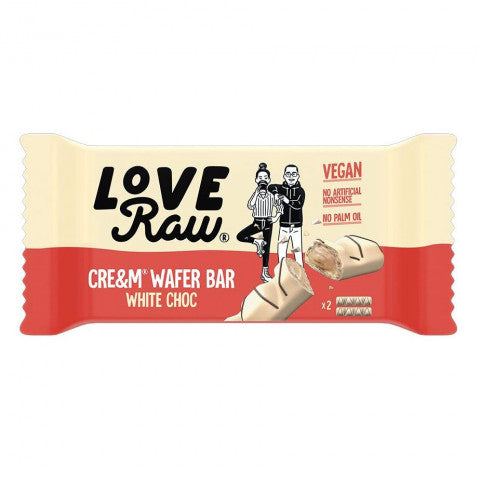 Love Raw Cream wafer bar white choc 45g