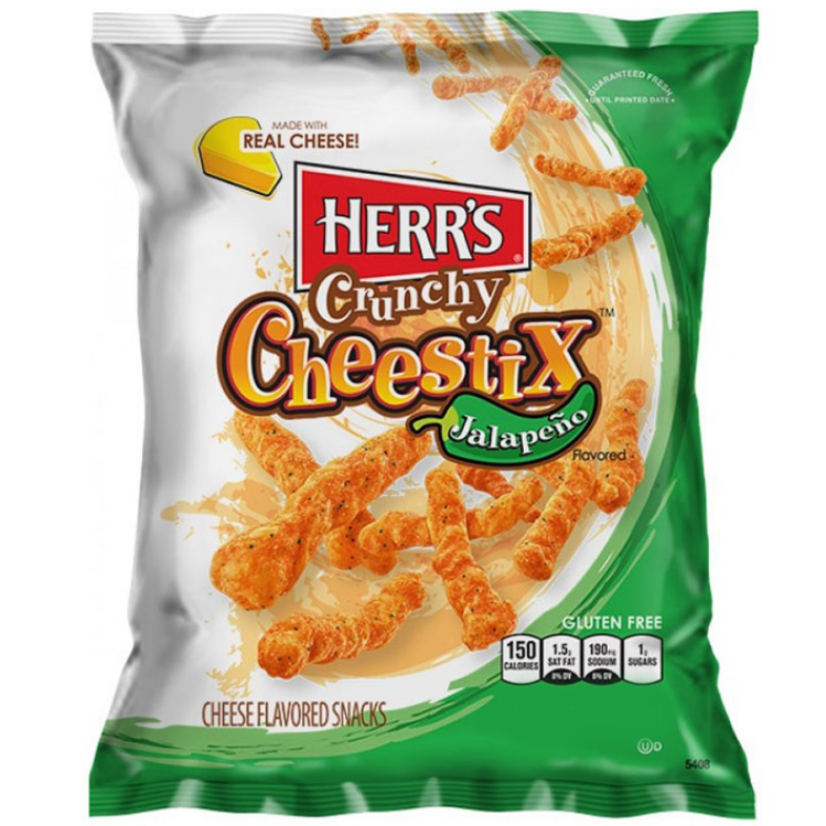 Herr's Crunchy Cheestix Jalapeno