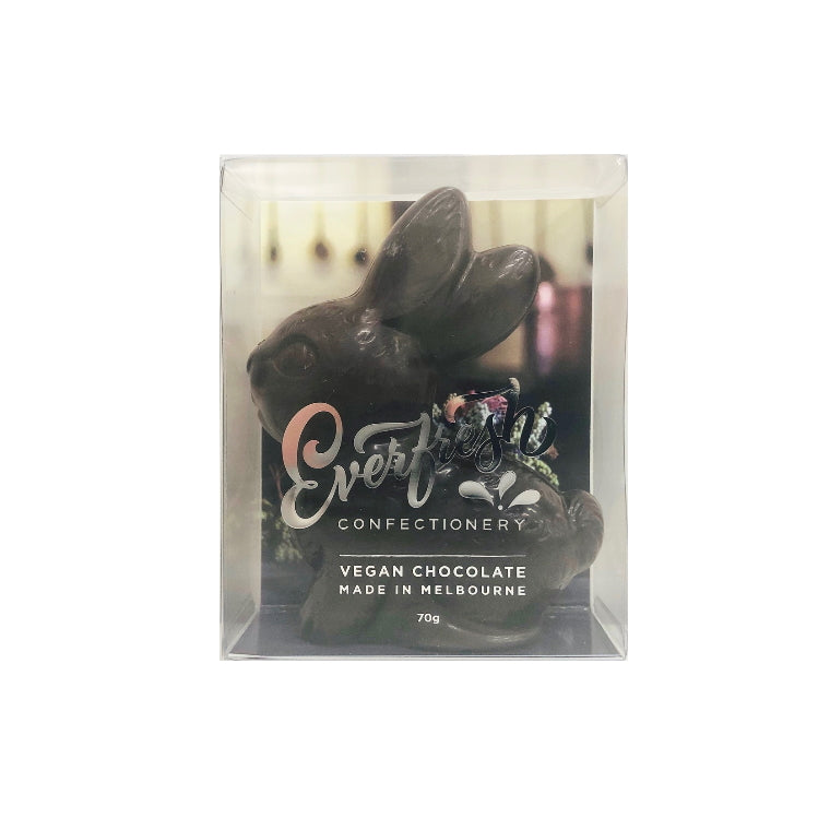 Everfresh Easter Belgian Dark Choc Vegan Sitting Bunny 70g