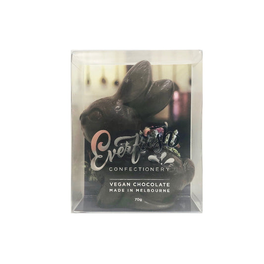 Everfresh Easter Belgian Dark Choc Vegan Sitting Bunny 70g